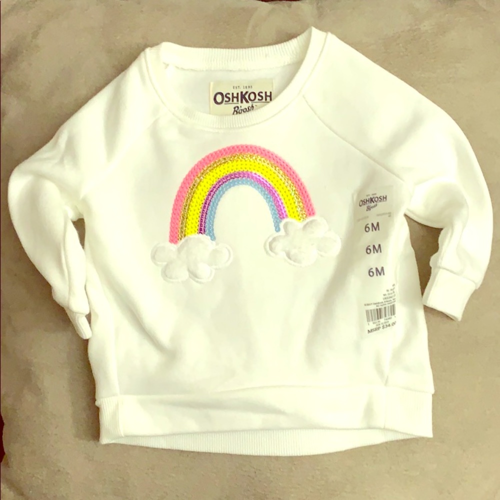 Sequin Rainbow Fleece Pullover